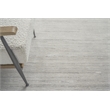 Palazzo Handloomed Wool/Bamboo Silk Silver 2'x3' Area Rug