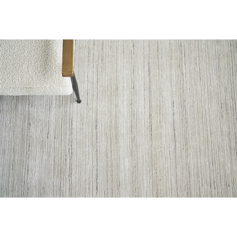 Palazzo Handloomed Wool/Bamboo Silk Silver 2'x3' Area Rug