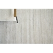 Palazzo Handloomed Wool/Bamboo Silk Silver 2'x3' Area Rug