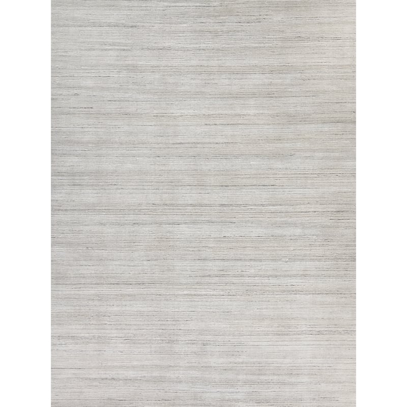 Palazzo Handloomed Wool/Bamboo Silk Silver 2'x3' Area Rug