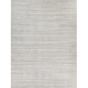 Palazzo Handloomed Wool/Bamboo Silk Silver 6'x9' Area Rug
