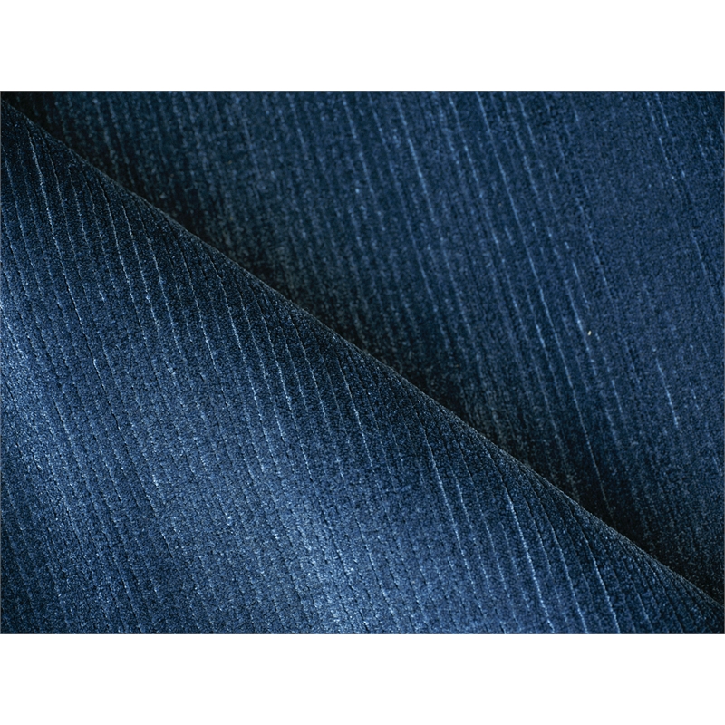 Pavia Modern Handloomed Silky Nylon Navy 2'x3' Area Rug