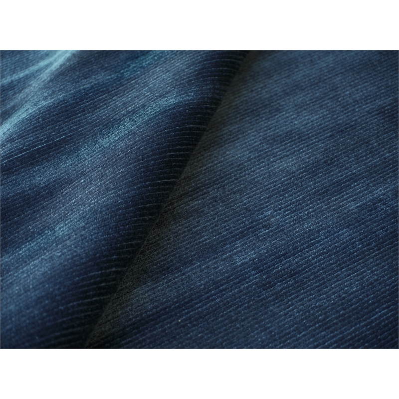 Pavia Modern Handloomed Silky Nylon Navy 2'x3' Area Rug