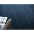 Pavia Modern Handloomed Silky Nylon Navy 2'x3' Area Rug