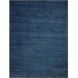 Pavia Modern Handloomed Silky Nylon Navy 2'x3' Area Rug