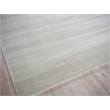 Pavia Modern Handloomed Silky Nylon Light Silver 4'x6' Area Rug