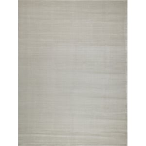 Pavia Modern Handloomed Silky Nylon Light Silver 4'x6' Area Rug