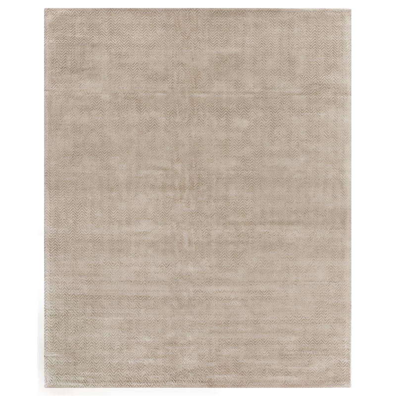 Pavo Handloomed Tencel Beige 6'x9' Area Rug