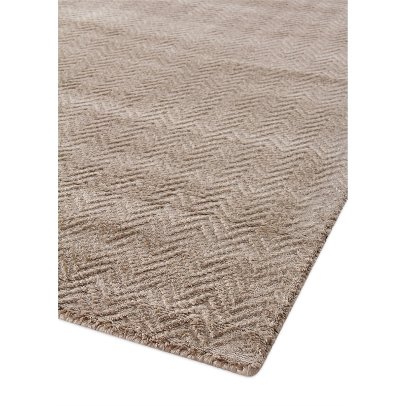 Pavo Handloomed Tencel Beige 6'x9' Area Rug
