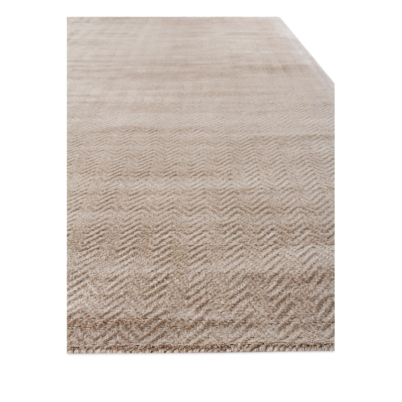 Pavo Handloomed Tencel Beige 6'x9' Area Rug