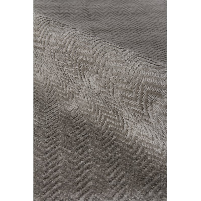 Pavo Handloomed Tencel Silver 10'x14' Area Rug