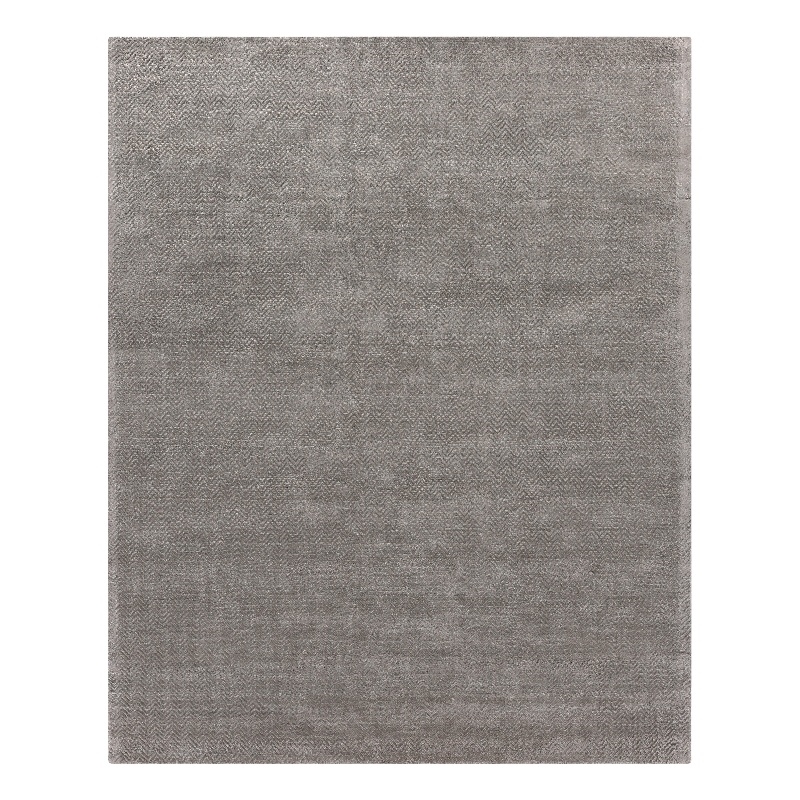 Pavo Handloomed Tencel Silver 9'x12' Area Rug