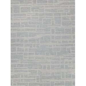 Park City Hand-Tufted New Zealand Wool Light Gray/Ivory 5'x8' Area Rug