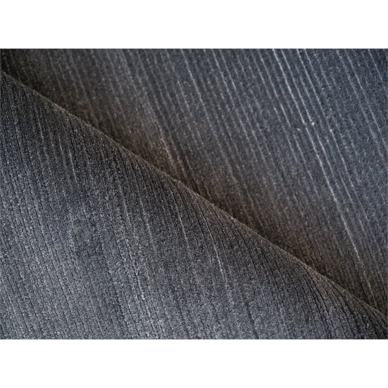 Pavia Modern Handloomed Silky Nylon Gray 12'x18' Area Rug