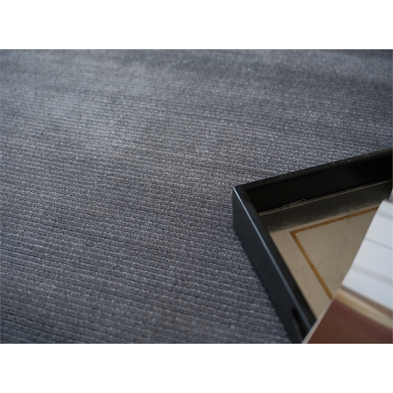 Pavia Modern Handloomed Silky Nylon Gray 15'x15' Square Area Rug