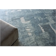 Papyrus Handloomed Wool/Bamboo Silk Blue 6'x9' Area Rug