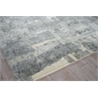 Papyrus Handloomed Wool/Bamboo Silk Gray 9'x12' Area Rug