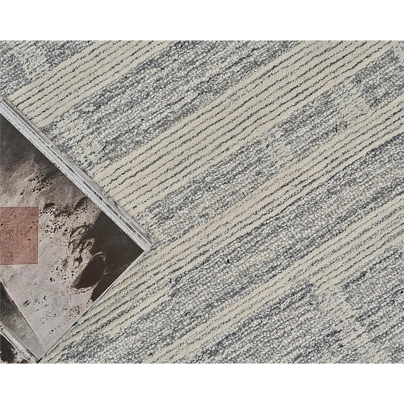 Park City Hand-Tufted New Zealand Wool Gray/Ivory 8'x10' Area Rug