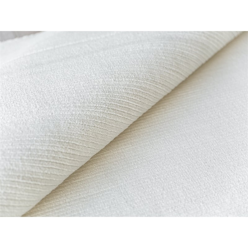 Pavia Modern Handloomed Silky Nylon White 2'x3' Area Rug