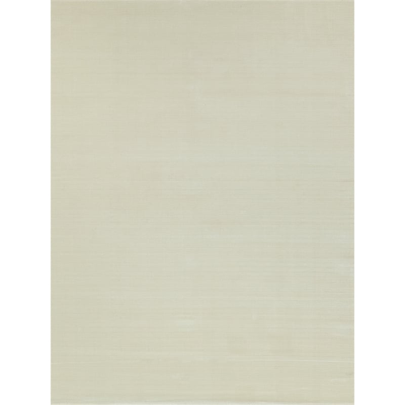 Pavia Modern Handloomed Silky Nylon Beige 4'x6' Area Rug