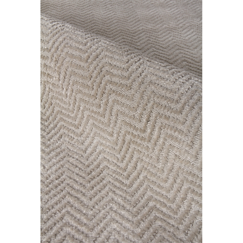 Pavo Handloomed Tencel Light Silver 12'x15' Area Rug