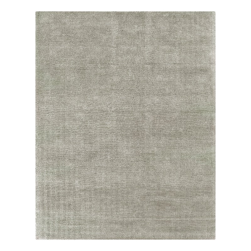 Pavo Handloomed Tencel Light Silver 12'x15' Area Rug