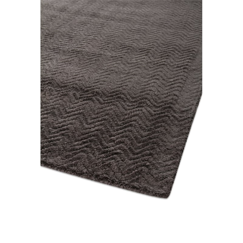 Pavo Handloomed Tencel Dark Gray 12'x15' Area Rug