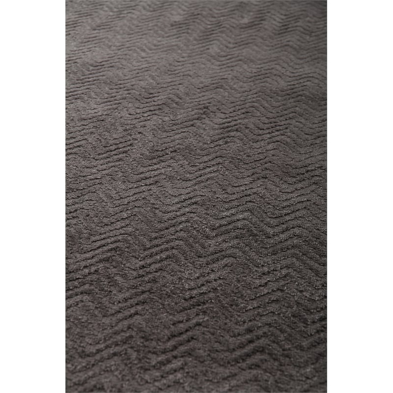 Pavo Handloomed Tencel Dark Gray 12'x15' Area Rug