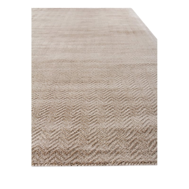 Pavo Handloomed Tencel Beige 10'x14' Area Rug