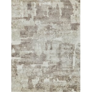 Papyrus Handloomed Wool/Bamboo Silk Beige 2'x3' Area Rug