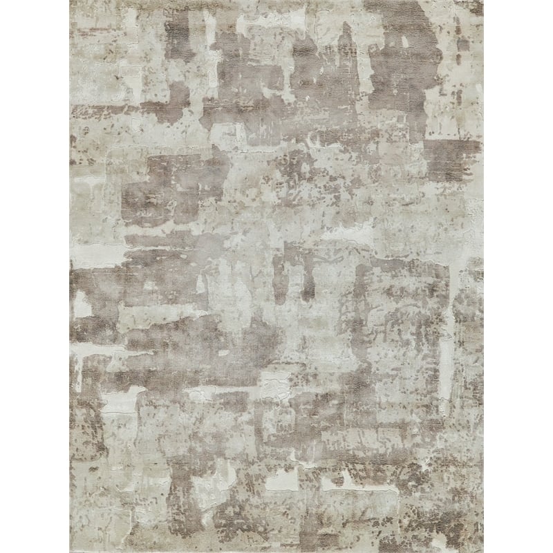 Papyrus Handloomed Wool/Bamboo Silk Beige 4'x6' Area Rug