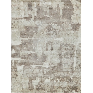Papyrus Handloomed Wool/Bamboo Silk Beige 4'x6' Area Rug