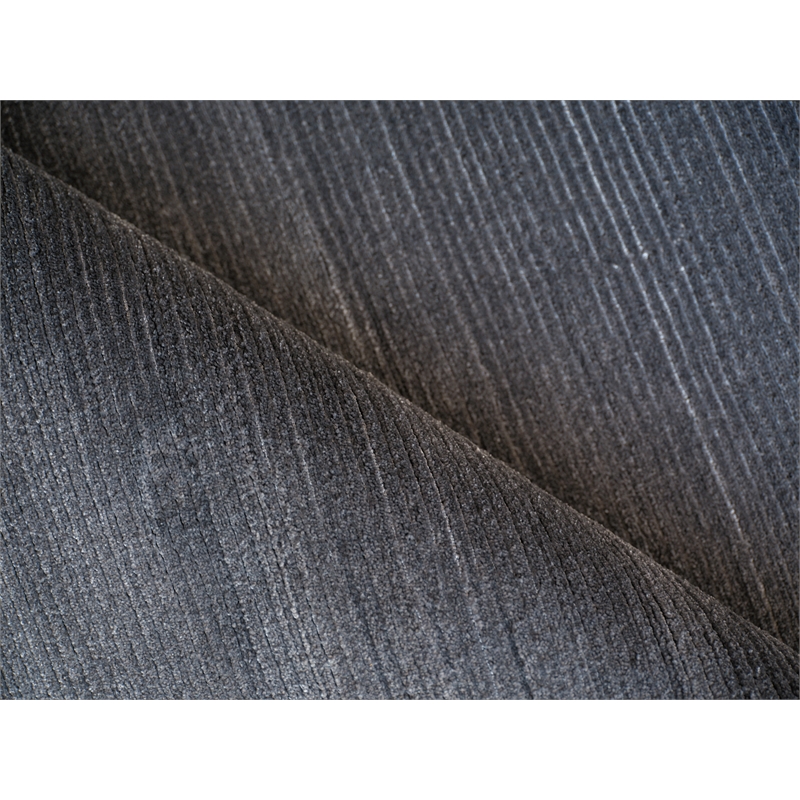 Pavia Modern Handloomed Silky Nylon Gray 4'x6' Area Rug