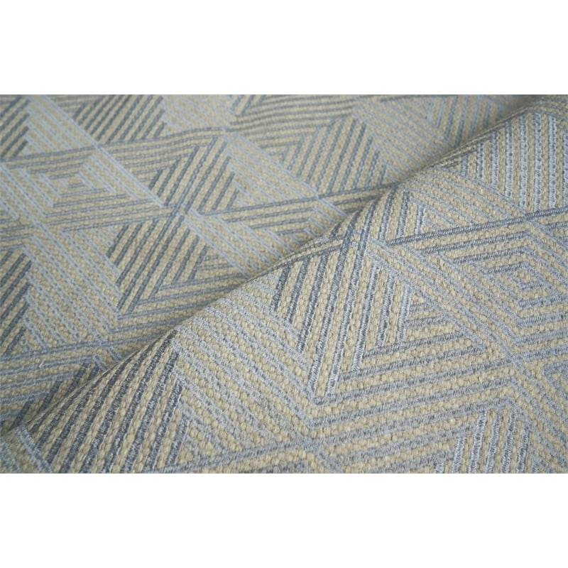 Pavilion Flatweave Wool/Polyester Ivory/Gray 10'x14' Area Rug