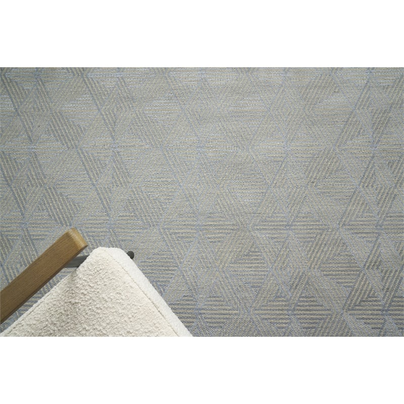 Pavilion Flatweave Wool/Polyester Ivory/Gray 10'x14' Area Rug