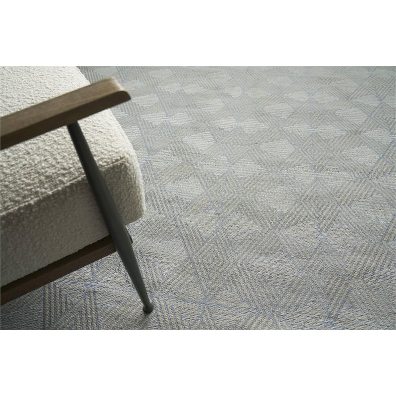 Pavilion Flatweave Wool/Polyester Ivory/Gray 12'x15' Area Rug