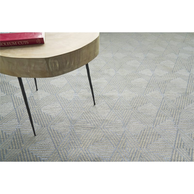 Pavilion Flatweave Wool/Polyester Ivory/Gray 12'x15' Area Rug