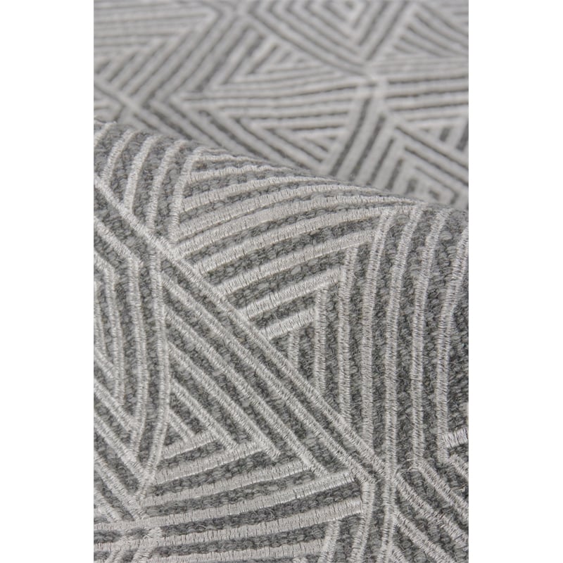 Pavilion Flatweave Wool/Polyester Charcoal 8'x10' Area Rug