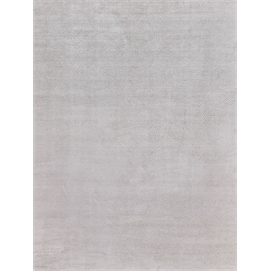 Pearl Handloomed Bamboo Silk Silver 10'x14' Area Rug