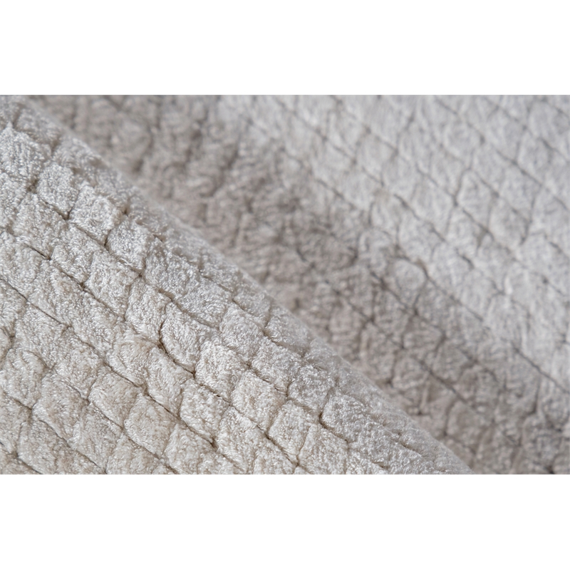 Pearl Handloomed Bamboo Silk Silver 2'x3' Area Rug