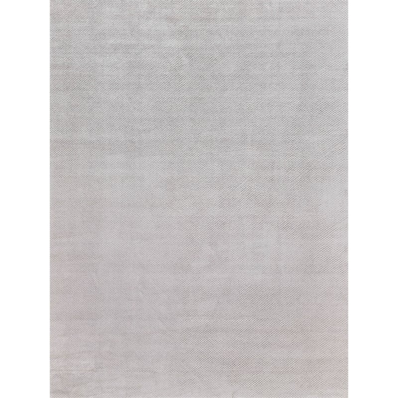 Pearl Handloomed Bamboo Silk Silver 6'x9' Area Rug