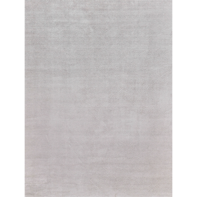 Pearl Handloomed Bamboo Silk Silver 8'x10' Area Rug