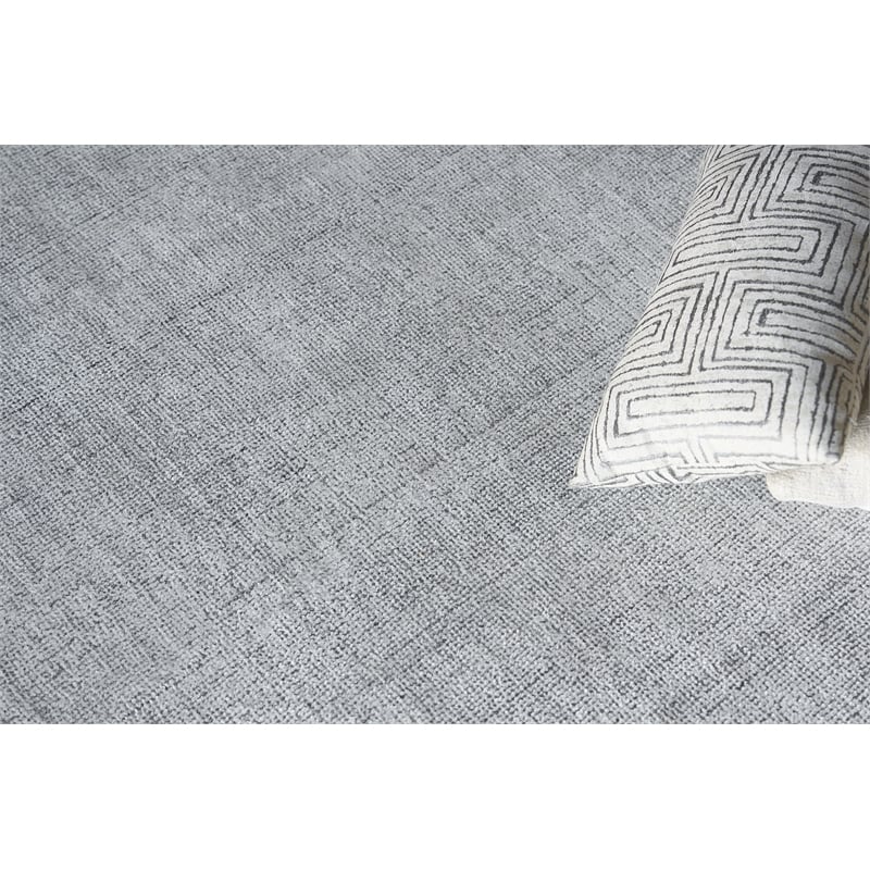 Poliforma Handloomed Polyester Charcoal 9'x12' Area Rug