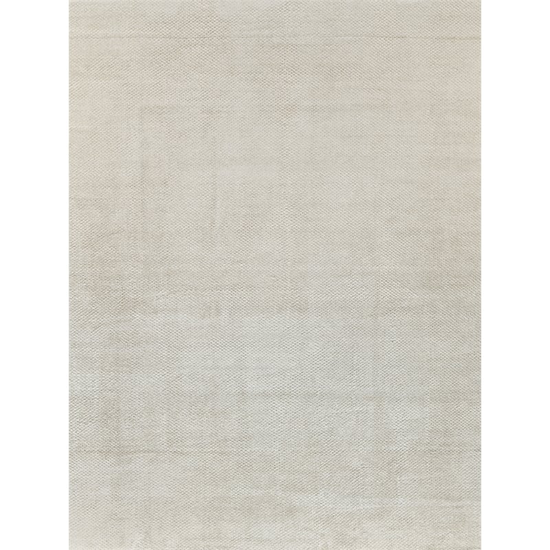 Pearl Handloomed Bamboo Silk Beige 10'x13' Area Rug