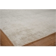 Pearl Handloomed Bamboo Silk Beige 2'x3' Area Rug