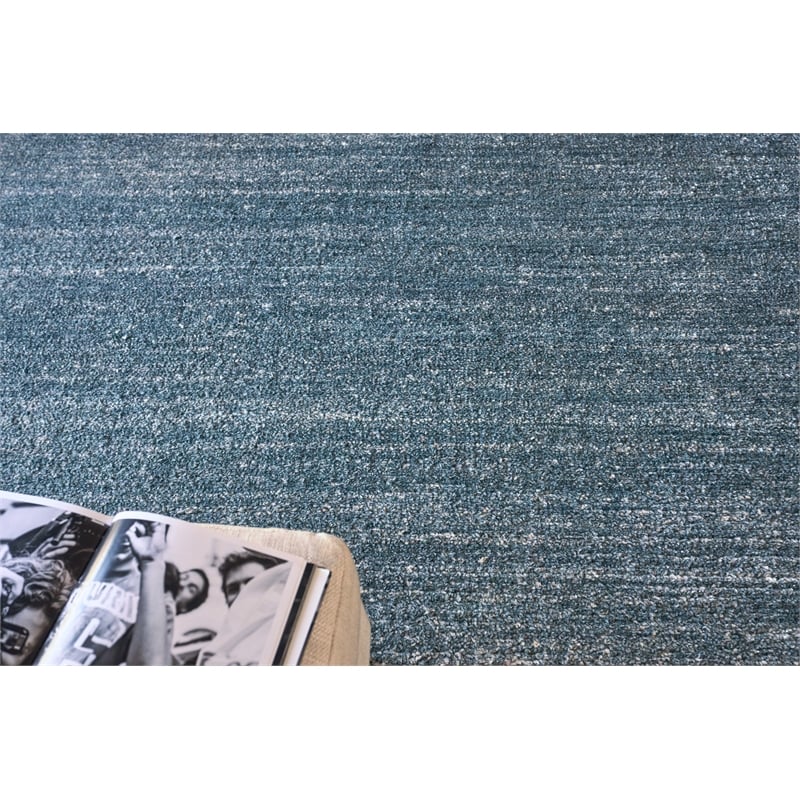 Plush Hand-Knotted Bamboo Silk/Mohair Gray 8'x10' Area Rug