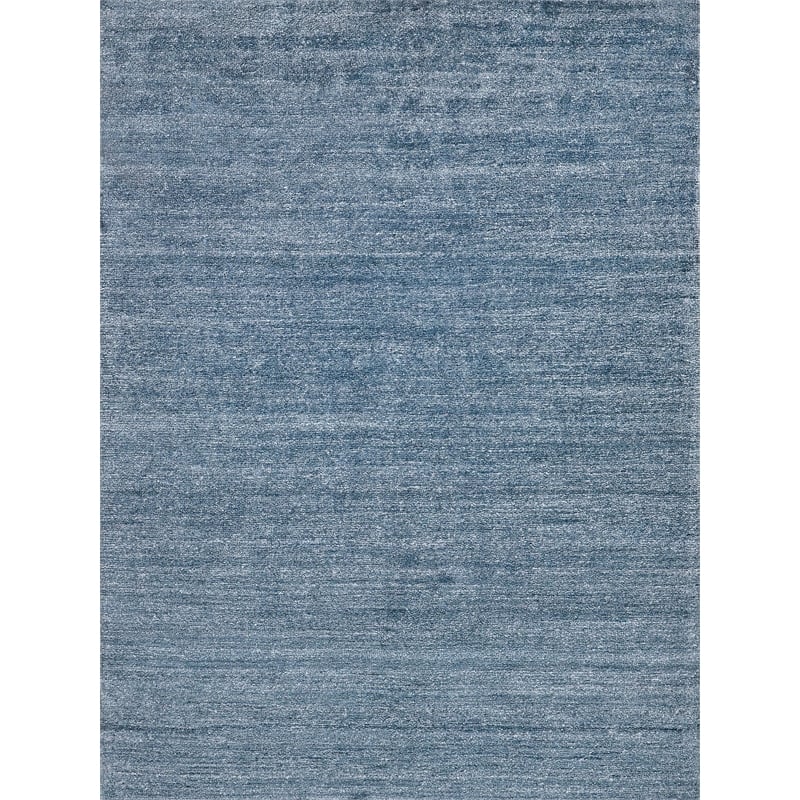 Plush Hand-Knotted Bamboo Silk/Mohair Gray 8'x10' Area Rug