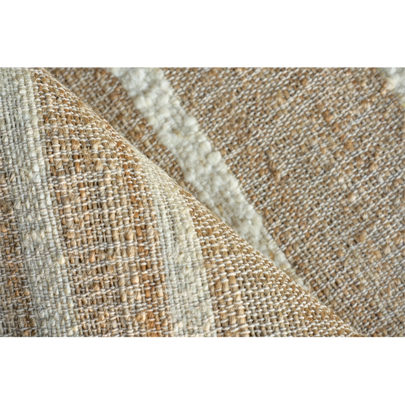 Pompano Flatweave Wool/Jute Ivory/Beige 12'x15' Area Rug