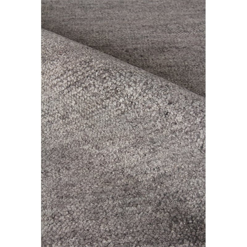Perry Handloomed Bamboo Silk Gray 14'x18' Area Rug