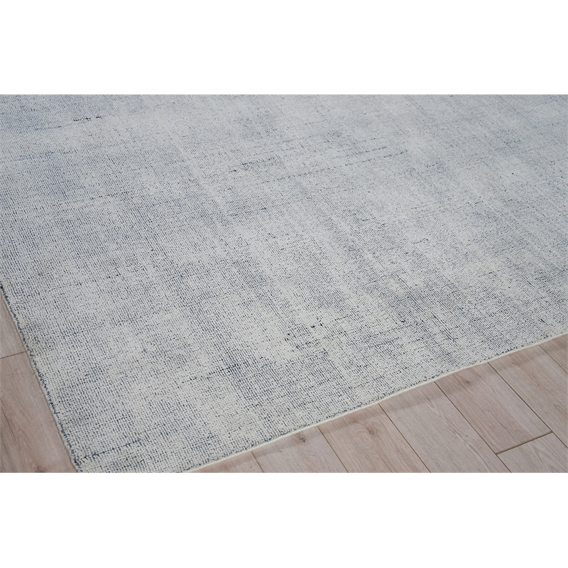 Poliforma Handloomed Polyester Navy 6'x9' Area Rug